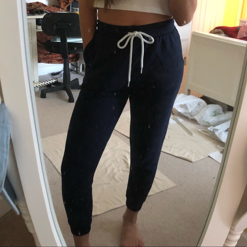 Navy Blue Garage Joggers
